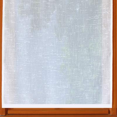 Rideau de fenêtre aspect lin blanc